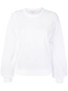 Michael Michael Kors Round Neck Sweatshirt - White