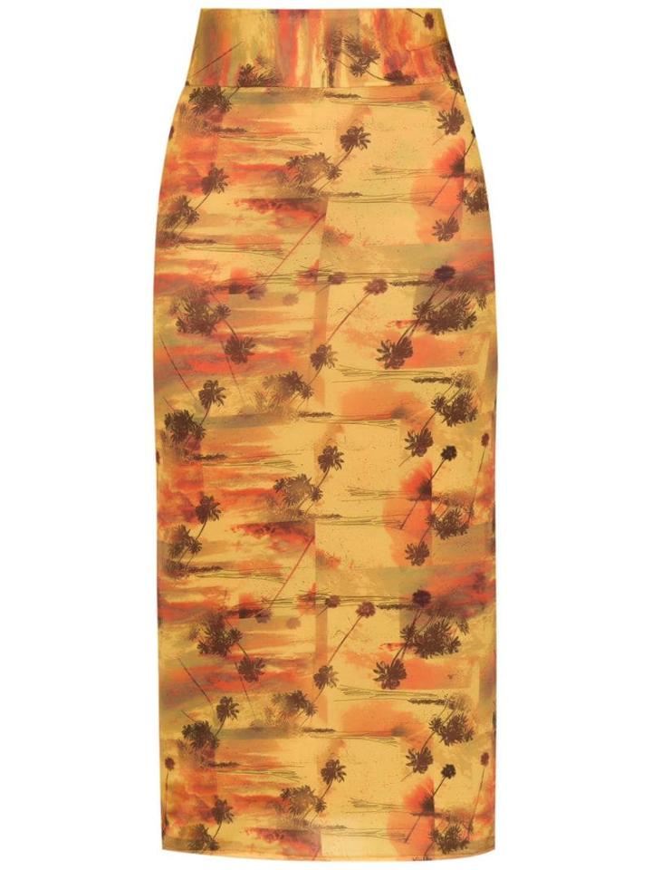 Lygia & Nanny Orixá Midi Skirt - Yellow
