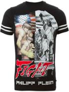 Philipp Plein 'ny Fights' T-shirt, Men's, Size: Xl, Black, Cotton