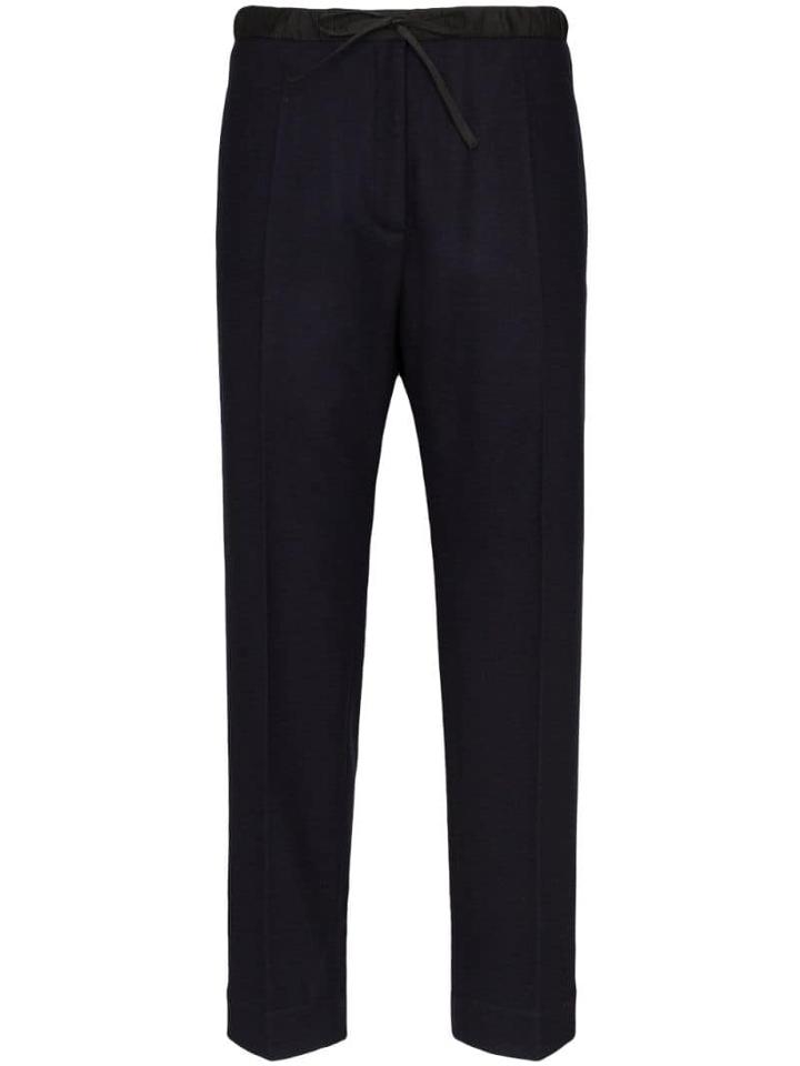 Jil Sander Drawstring Tailored Trousers - Blue