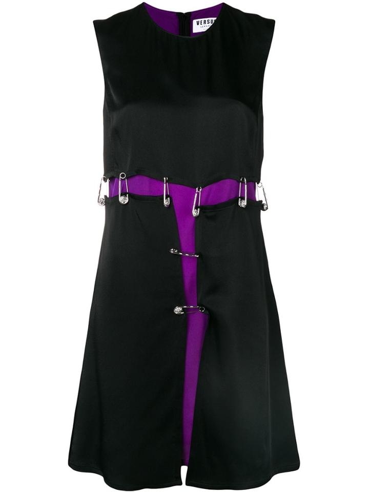 Versus Safety Pin Shift Dress - Black