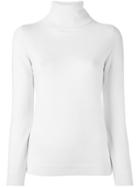 Allude Turtle Neck Sweater, Women's, Size: Small, White, Cashmere