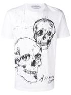Alexander Mcqueen Skulls T-shirt - White