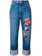 Sonia Rykiel - Sequin Embellished Jeans - Women - Cotton/polyamide/lyocell/pvc - 34, Blue, Cotton/polyamide/lyocell/pvc