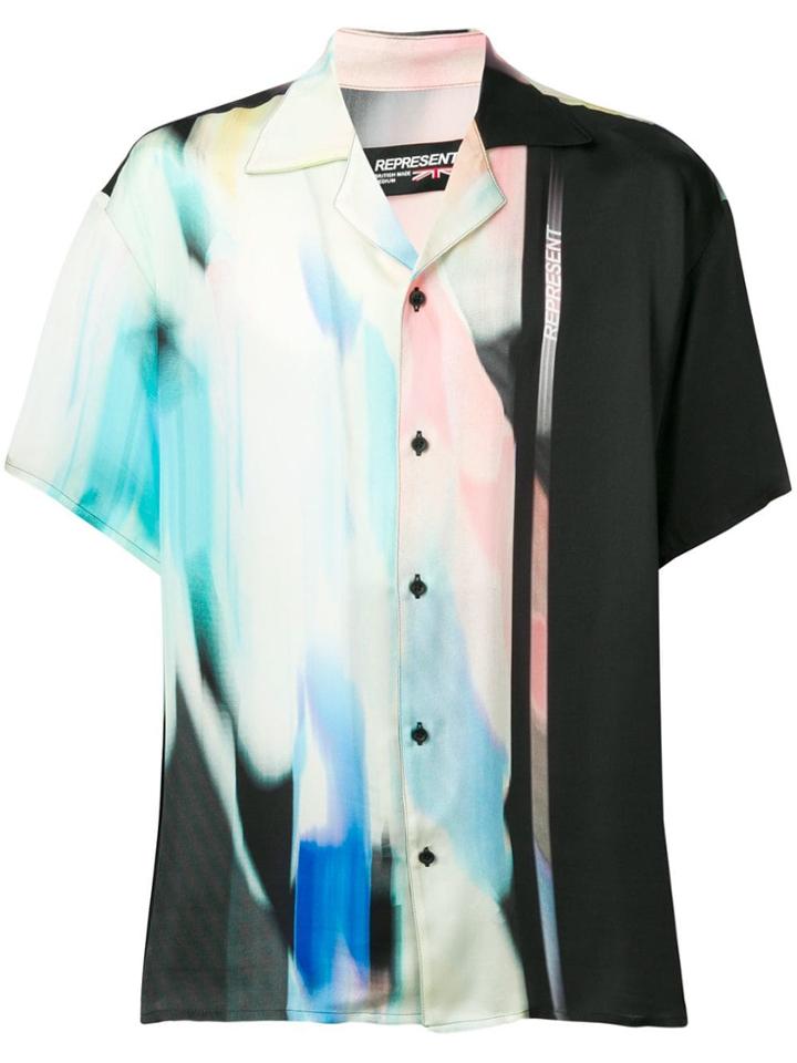 Represent Abstract Print Shirt - White