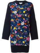 Kenzo 'tanami' Sweater Dress, Women's, Size: Xs, Blue, Silk/wool