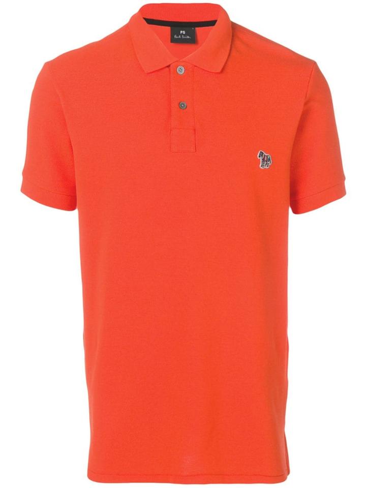Ps Paul Smith Zebra Patch Polo Shirt - Orange