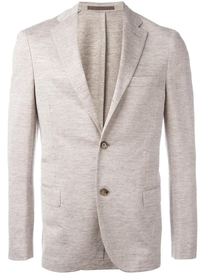 Eleventy Flap Pockets Blazer, Men's, Size: 56, Nude/neutrals, Linen/flax/cotton/acetate/polybutylene Terephthalate (pbt)