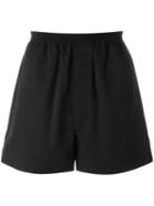 Rick Owens Drkshdw Short Deck Shorts, Men's, Size: Large, Black, Cotton/polyamide
