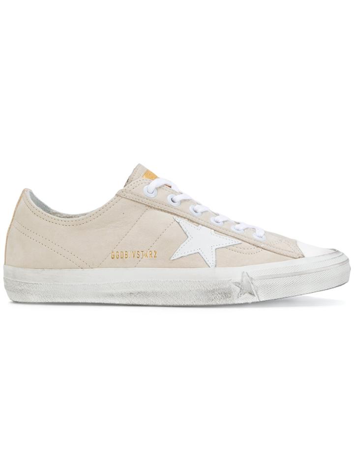 Golden Goose Deluxe Brand Lace Up Sneakers - Nude & Neutrals