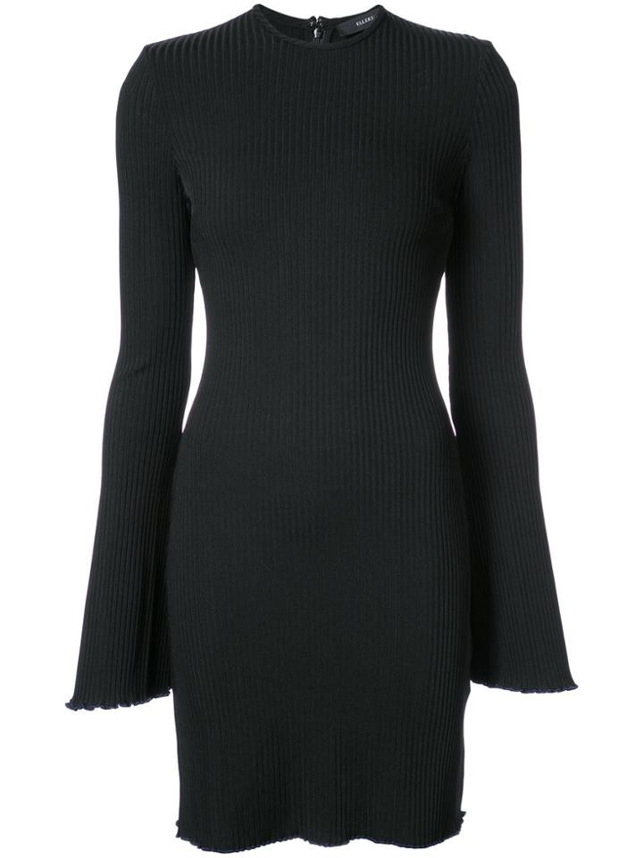 Ellery Ribbed Jumper Dress - Black