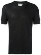 Maison Margiela Exposed Edges T-shirt, Men's, Size: 46, Black, Cotton/ramie