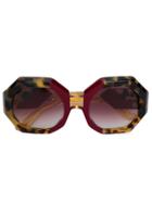 Jacques Marie Mage Elsa Oversized Sunglasses - Red