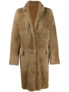 Yves Salomon Meteo Curly Merinos Coat - Neutrals