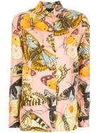 Gucci Vintage Butterfly Printed Shirt - Pink & Purple