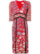 Peter Pilotto Floral Print Dress - Red