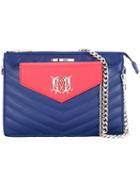Love Moschino Top Zip Shoulder Bag, Women's, Blue