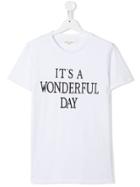 Alberta Ferretti Kids Teen It's A Wonderful Day Printed T-shirt -