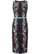 Peter Pilotto Printed 'kia' Dress, Women's, Size: 10, Black, Viscose/spandex/elastane/acetate/polyester
