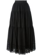Plein Sud Jeanius - Pleated Skirt - Women - Cotton - 42, Black, Cotton