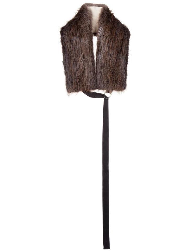 Creatures Of The Wind 'ara' Stole, Women's, Brown, Beaver Fur/virgin Wool