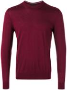 Z Zegna - Crew Neck Sweater - Men - Wool - S, Pink/purple, Wool