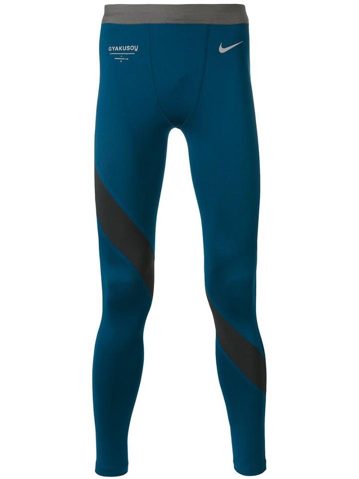 Nike - M Dry Gyakusou Running Tights - Men - Polyester/spandex/elastane - L, Blue