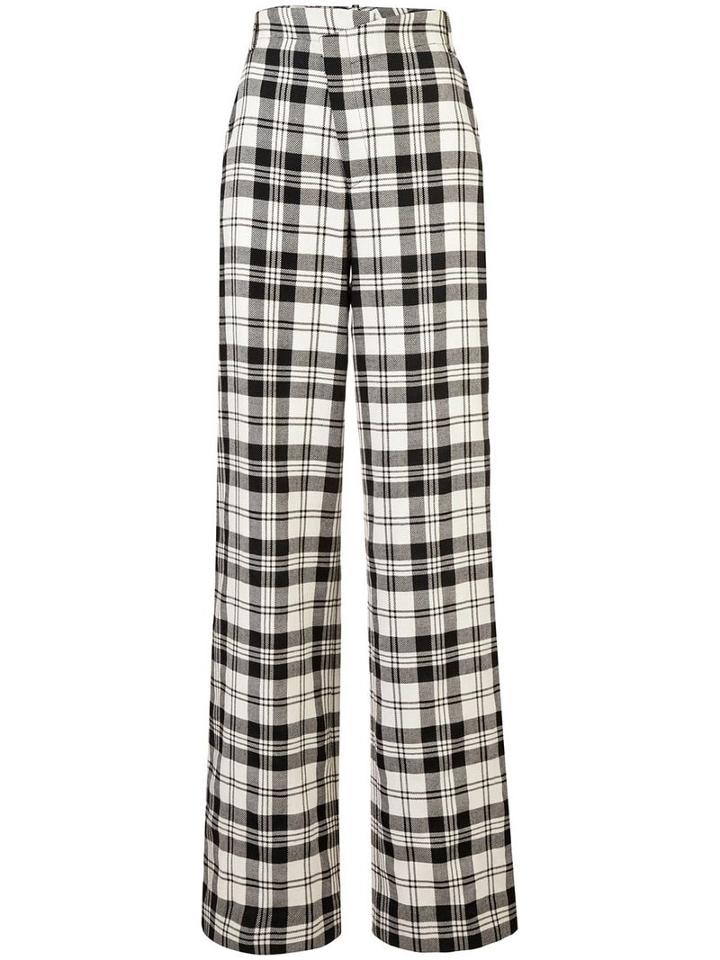 Monse Plaid Flared Trousers - Black