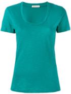 Moncler Scollo T-shirt, Women's, Size: Small, Green, Cotton