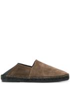 Tom Ford Leather Trim Espadrilles - Brown