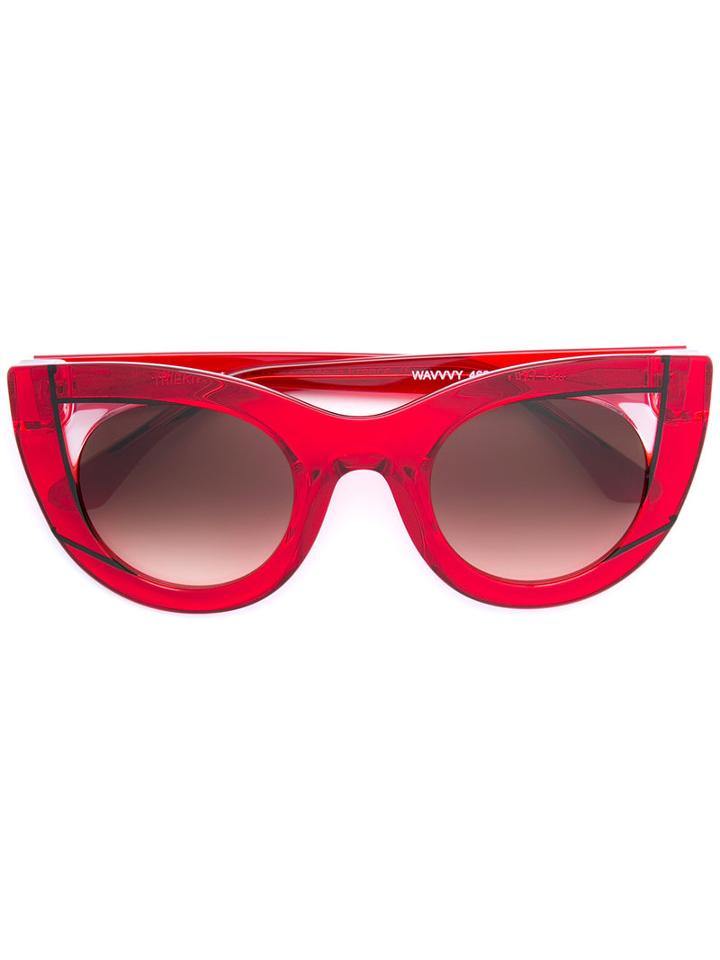 Thierry Lasry Cat Eye Sunglasses, Women's, Red, Glass/acetate