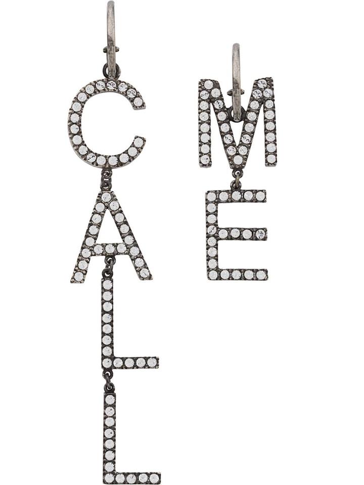 Saint Laurent Call Me Earrings - Silver
