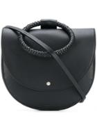 Theory Round Satchel Bag - Black