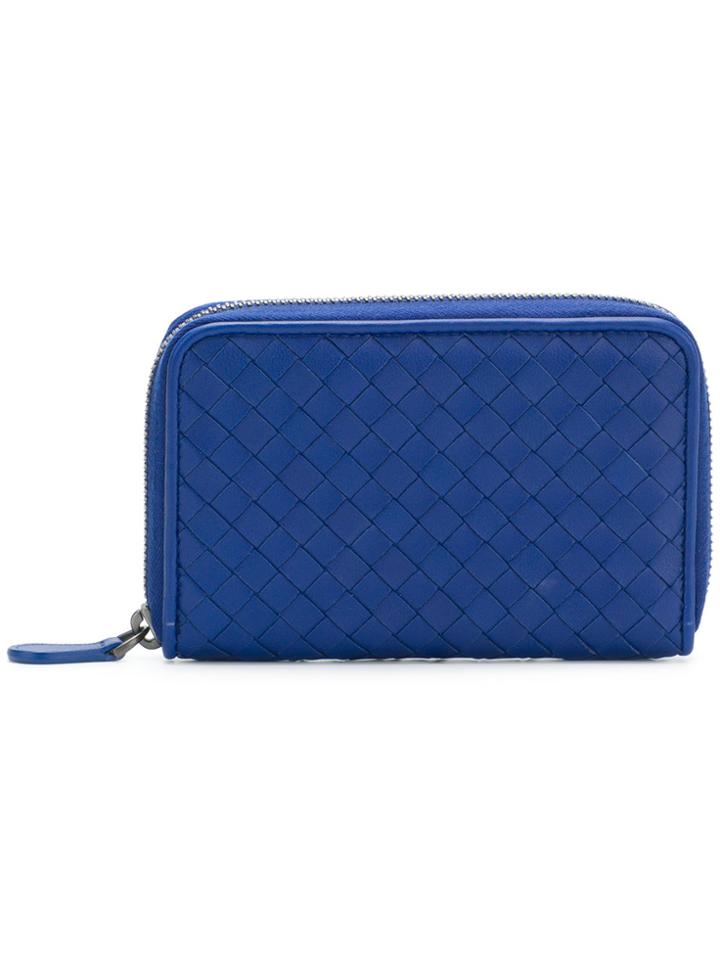Bottega Veneta Cobalt Intrecciato Nappa Continental Wallet - Blue