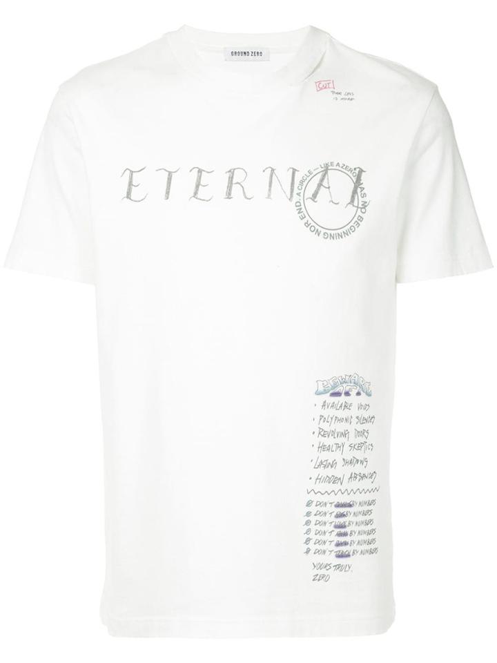 Ground Zero Eternal Print T-shirt - White