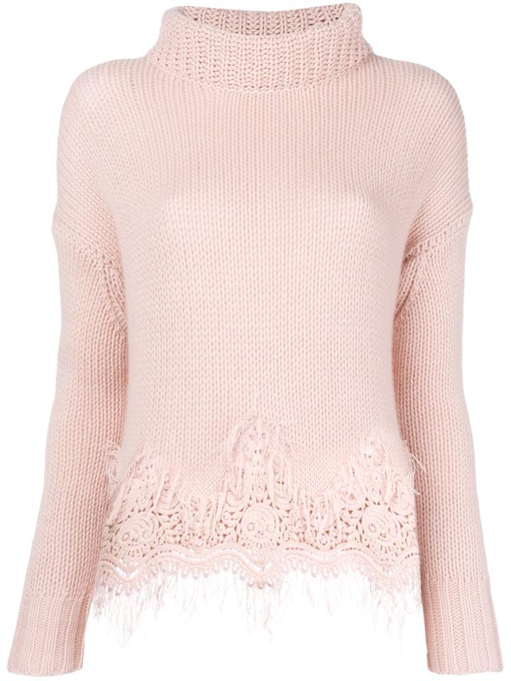 Ermanno Scervino Roll Neck Sweater - Pink & Purple