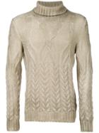 La Fileria For D'aniello Ribbed Roll Neck Jumper - Green