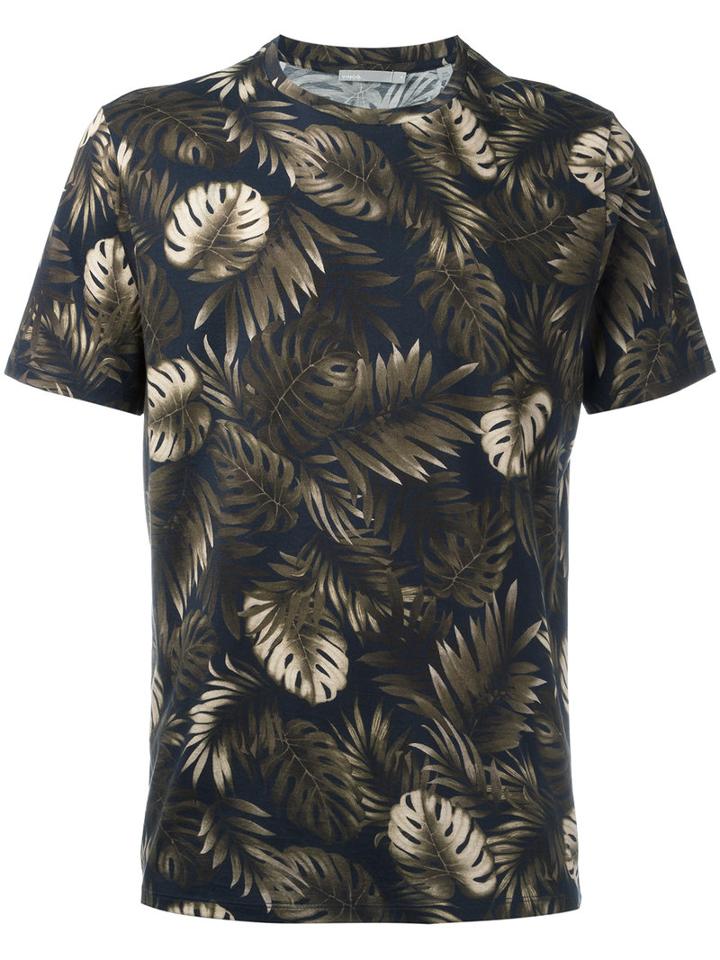 Vince Leaves Print T-shirt, Men's, Size: Medium, Supima Cotton