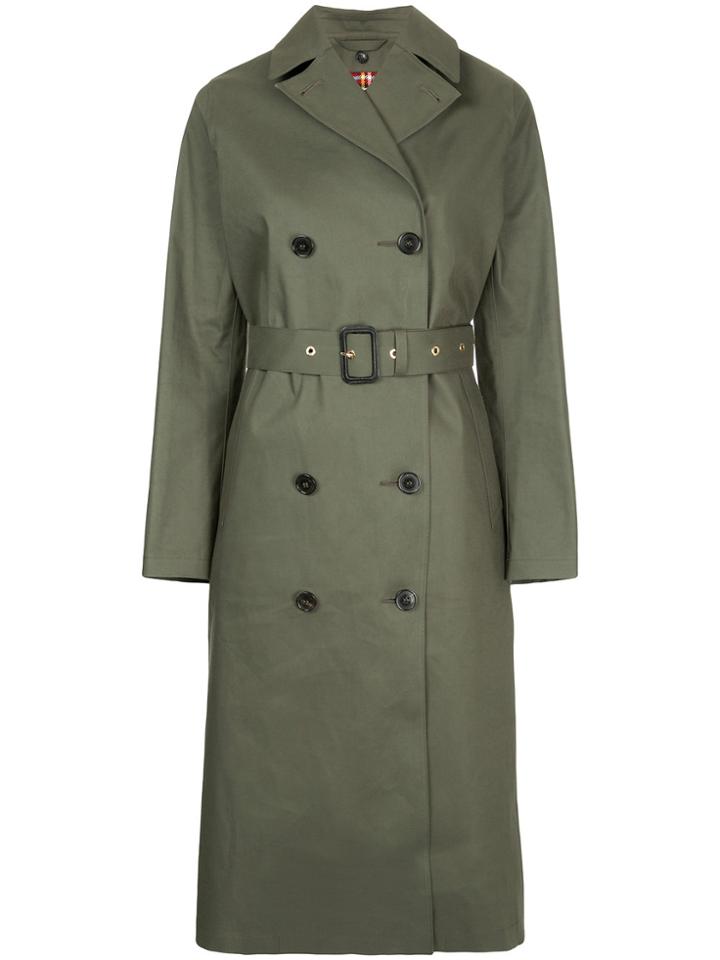Mackintosh Grape Leaf Coat - Green