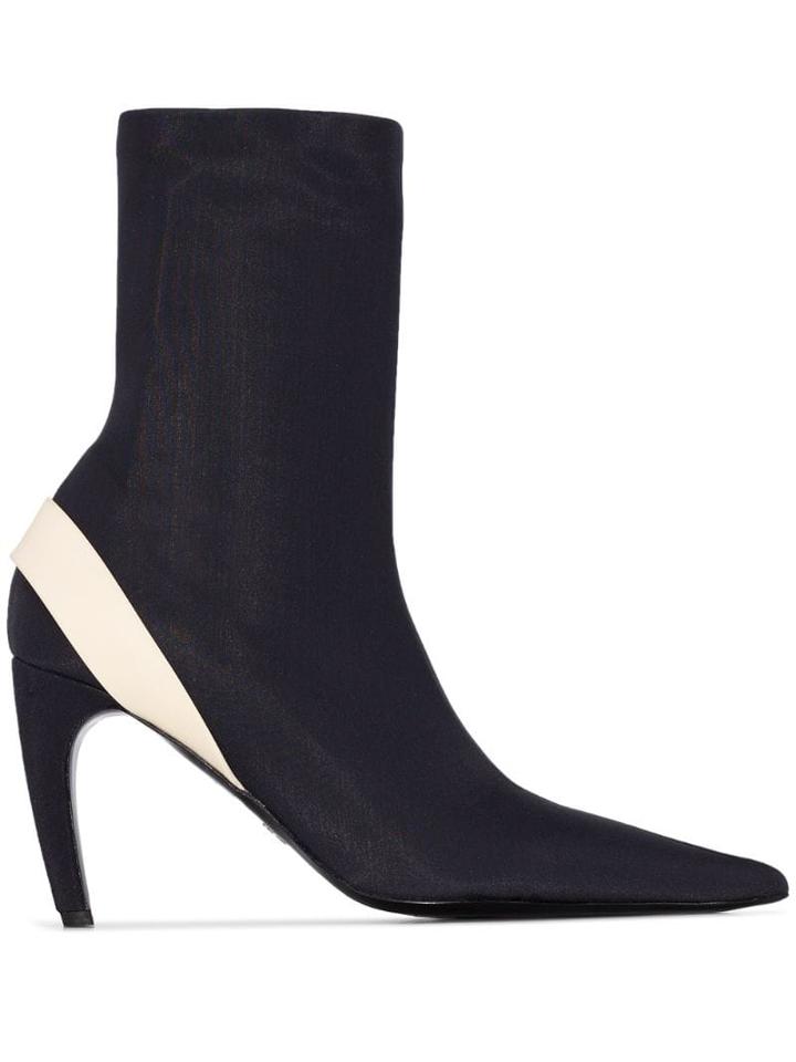 Proenza Schouler Selva 90mm Stretch Ankle Boots - Black