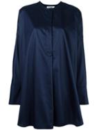 Jil Sander Oversize Grandad Shirt, Women's, Size: 34, Blue, Cotton