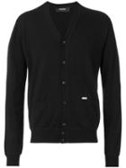 Dsquared2 - V-neck Cardigan - Men - Cashmere - L, Black, Cashmere