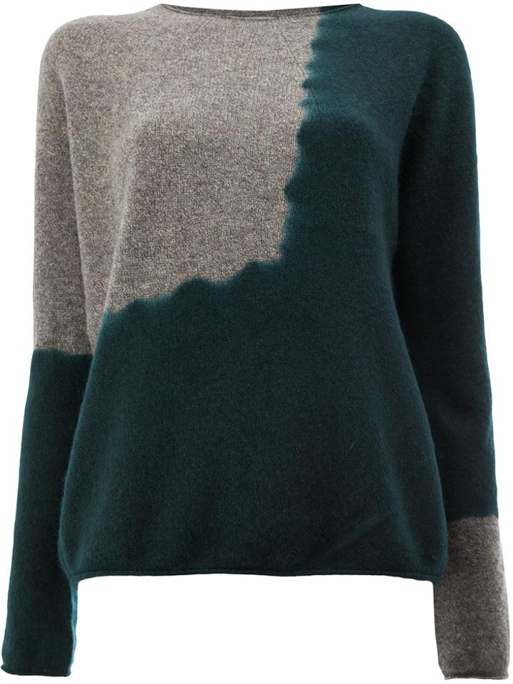 Suzusan Two-tone Jumper - Green