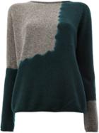 Suzusan Two-tone Jumper - Green