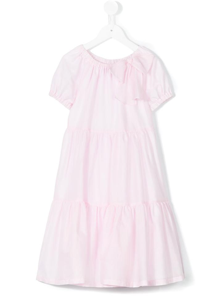 Il Gufo - Pleated Long Dress - Kids - Cotton - 10 Yrs, Pink/purple