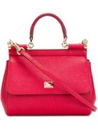Dolce & Gabbana - Mini 'sicily' Tote - Women - Calf Leather - One Size, Red, Calf Leather