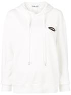 Ground Zero Cut Out Back Hoodie - White