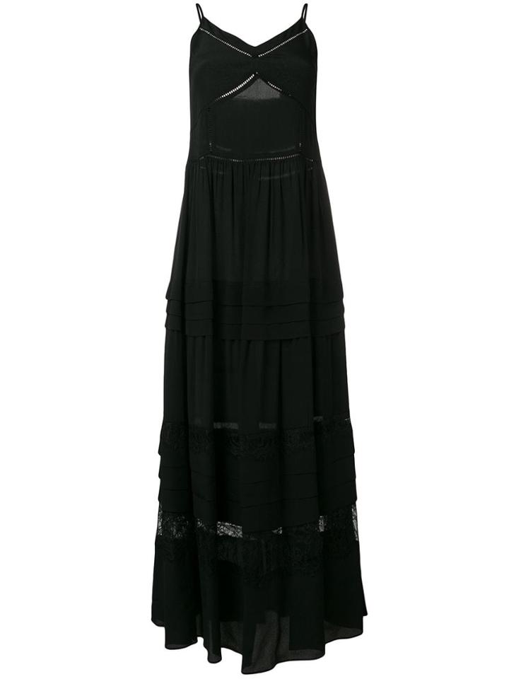 Twin-set Boho Maxi Dress - Black