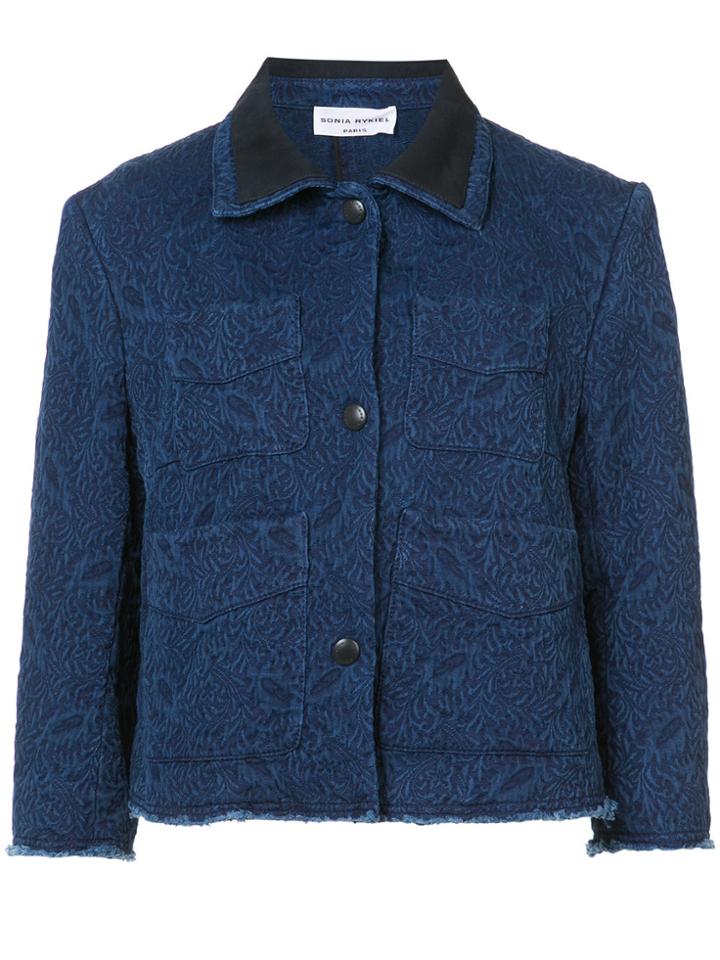 Sonia Rykiel Cropped Denim Jacket - Blue