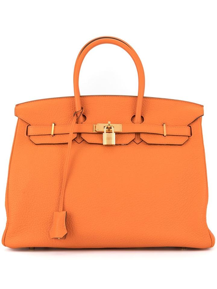 Hermès Vintage Birkin 35 Hand Bag - Orange